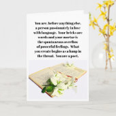 Een kaart voor een dichter (Gele Bloem)