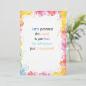 Een kaart voor elke gelegenheid. Wenskaart (Staand voorkant)