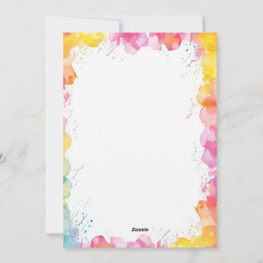 Een kaart voor elke gelegenheid. Wenskaart (Achterkant)