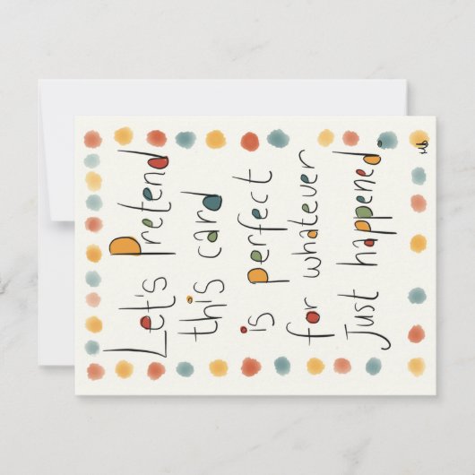 Een kaart voor elke keer. (Voorkant)