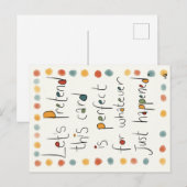 Een kaart voor elke keer. (Voorkant / Achterkant)