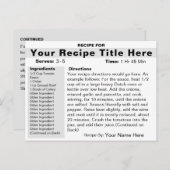 Een kaart voor geadresseerden maken (Voorkant / Achterkant)