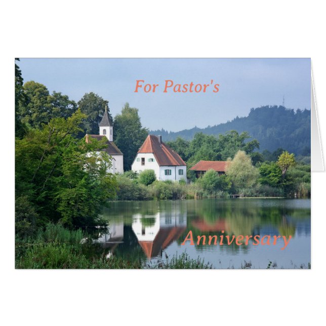 Een kaart voor het Jubileum van een dominee (Voorkant Horizontaal)