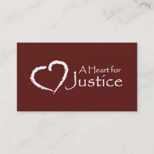 Een kaart voor justitie visitekaartje