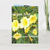 een kaart voor mijn liefde. (Achterkant)