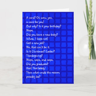 Een Kaart zonder reden