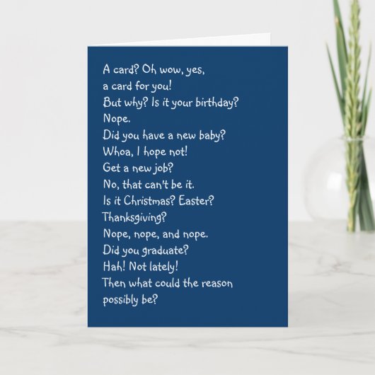 Een Kaart zonder reden (Voorkant)