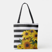 Een kaartje bloemen tote bag (Achterkant)