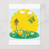 Een kaartje voor de luchtveren met rupsbanden en v briefkaart (Voorkant)