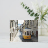 Een kabelauto in Lissabon Briefkaart (Staand voorkant)