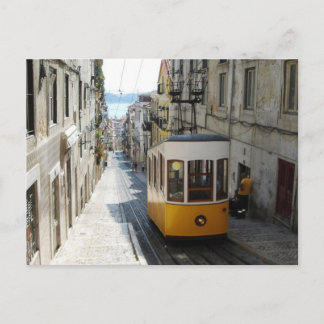 Een kabelauto in Lissabon Briefkaart
