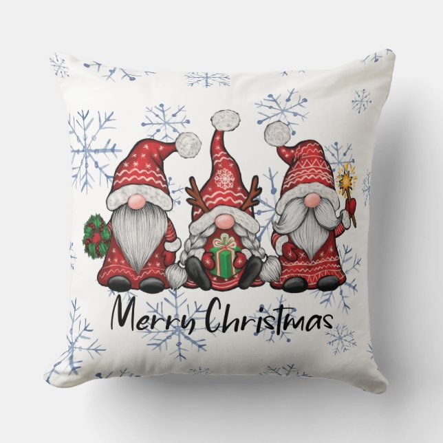 Een Kabouter Kerstmis Kussen (Voorkant)