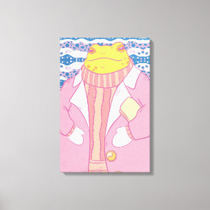 Een Kabouter Kikker Canvas Afdruk