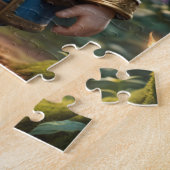 Een kabouter met de naam Searcher Legpuzzel (Zijkant)