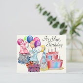 Een kabouterverjaardag briefkaart (Staand voorkant)