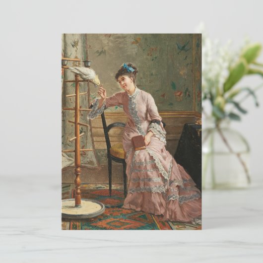 Een kaketoe | Gustave Léonard de Jonghe (Staand voorkant)