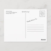 Een kale adelaar en de Amerikaanse vlag Briefkaart (Achterkant)