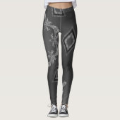 Een Kaleidoscoop van Delicate Etchings Leggings (Voorkant)
