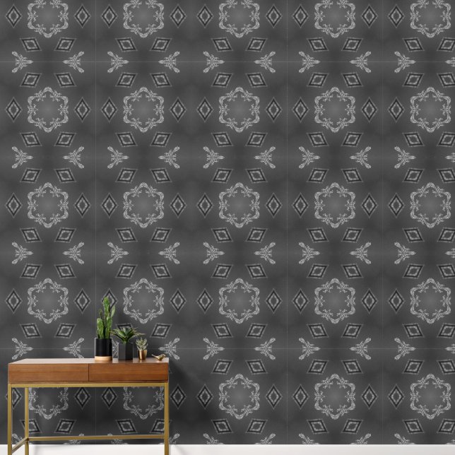 Een Kaleidoscoop van Delicate Gravures Behang (Hal)
