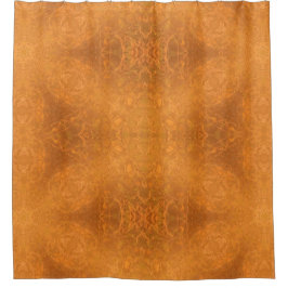 Een Kaleidoscoop van een verbrande Oranje ster Douchegordijn