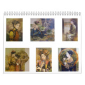 Een kalender met traditionele Chinese hoffelijkhei (Hoes)