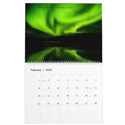 Een kalender van landschapsreflecties voor 2025 (Feb 2026)