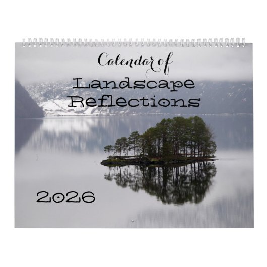 Een kalender van landschapsreflecties voor 2025 (Hoes)