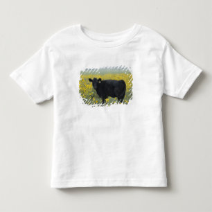 Een kalf te midden van de zonnebloemen van Nebrask Kinder Shirts
