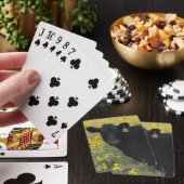 Een kalf tussen de zonnebloemen van de Nebraska Pokerkaarten (Insitu)