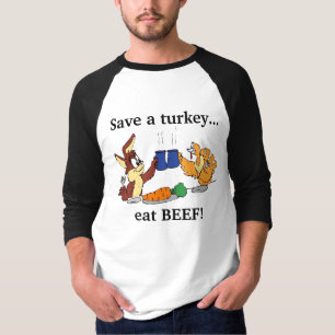 Een kalkoen opslaan... Eet BEEF! T-shirt