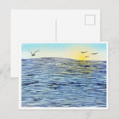 Een kalmerende zonsondergang briefkaart (Voorkant / Achterkant)