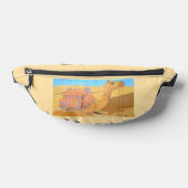 Een kameel fanny pack heuptasje (Liggend)