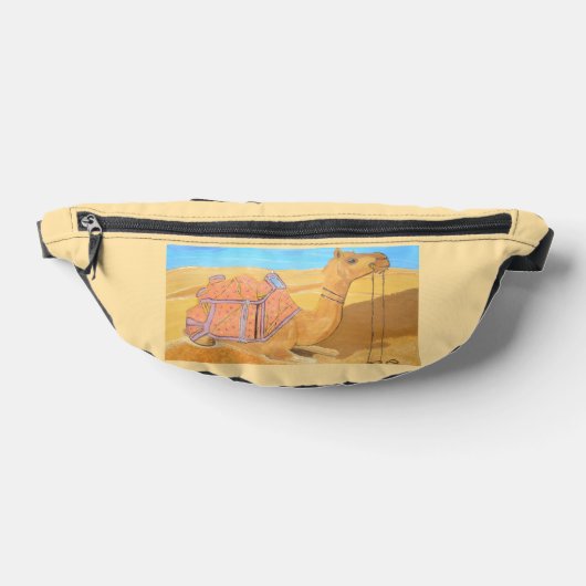 Een kameel fanny pack heuptasje (Liggend)