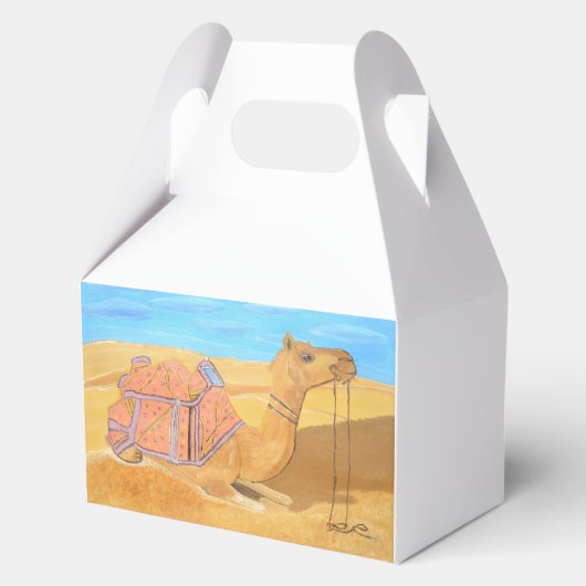 Een kameel gunst box bedankdoosjes (Voorkant)