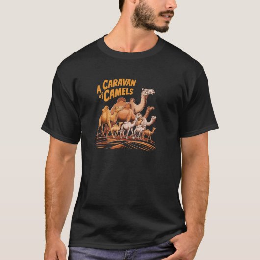 Een kameelkaravaan groep t-shirt (Voorkant)