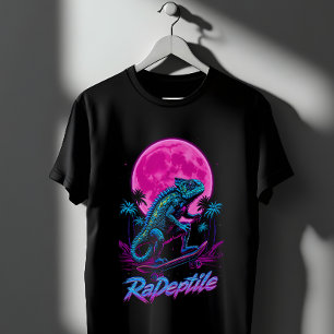 Een kameleon skateboarden t-shirt