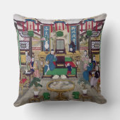 Een kamer in het Huis van de heer Kong, een pekelh Kussen (Achterkant)