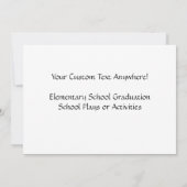 Één Kamer School schoolhuis  Play Event Kaart (Achterkant)