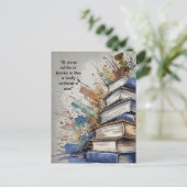 Een kamer zonder boeken briefkaart (Staand voorkant)