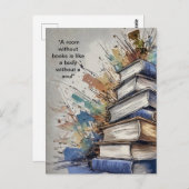 Een kamer zonder boeken briefkaart (Voorkant / Achterkant)