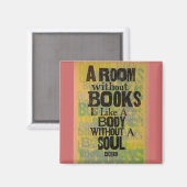 Een kamer zonder boeken magneet (Voorkant / Achterkant)