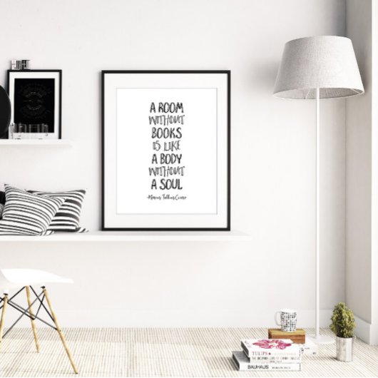 Een kamer zonder boeken, Marcus Tullius Cicero Quo Poster