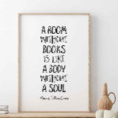 Een kamer zonder boeken, Marcus Tullius Cicero Quo Poster