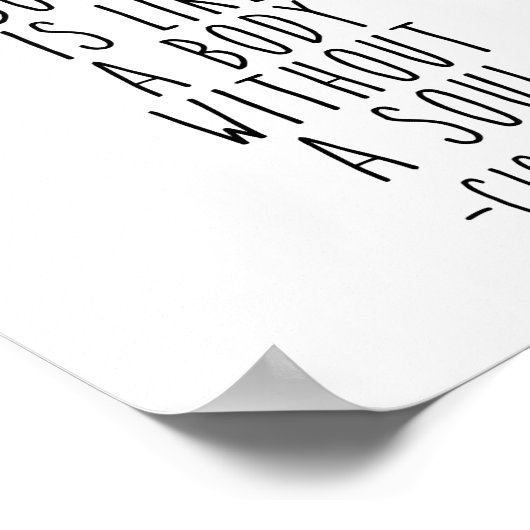 Een kamer zonder boeken, Marcus Tullius Cicero Quo Poster (Hoek)