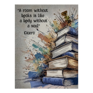 Een kamer zonder boeken perfect poster