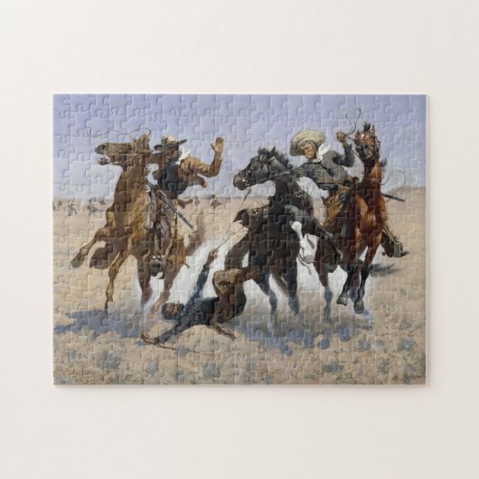 Een kameraad helpen door Frederick Remington Legpuzzel (Horizontaal)