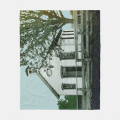 ÉÉN KAMERSCHOOL SCHOOLHOUSE WATERVERF FOTOGRAFIE FLEECE DEKEN (Voorkant)