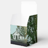 ÉÉN KAMERSCHOOL SCHOOLHOUSE WATERVERF-LERAAR BEDANKDOOSJES (Geopend)