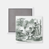 Een kamp Kitchen, 1856 Magneet (Voorkant / Achterkant)