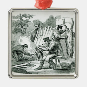 Een kamp Kitchen, 1856 Metalen Ornament